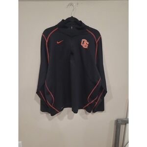 Nike Dri Fit Oregon State Beavers Men SZ XL 1/4 zip pullover orange black Sports